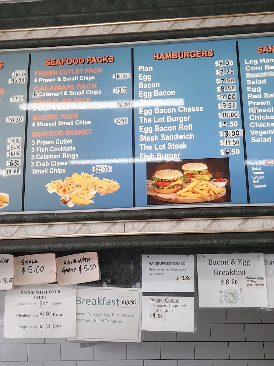 Menu, Wenty Takeaway