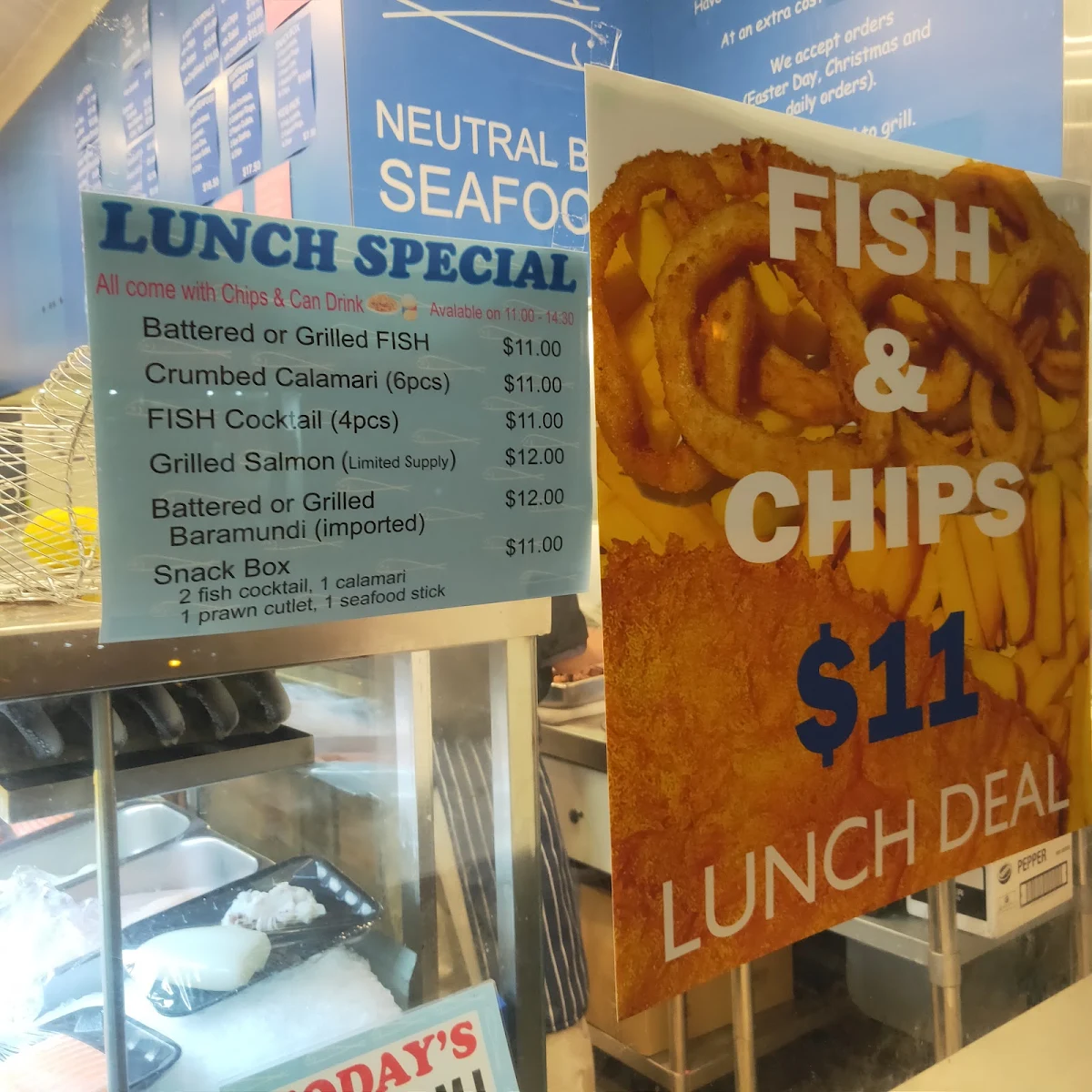 Menu, Neutral Bay Seafood