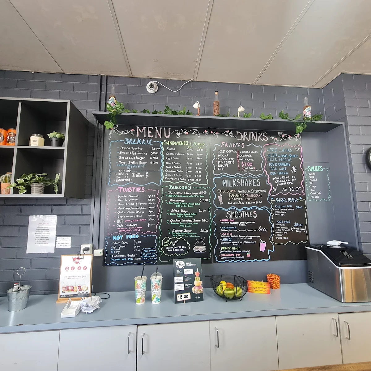 Menu, Espresso Brunch Bar