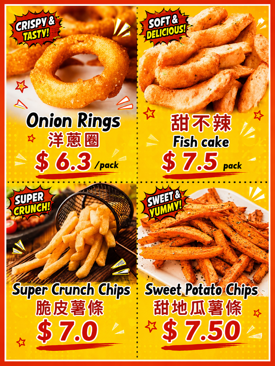 Menu, Ting’s Bubble Tea & Crispy Chicken