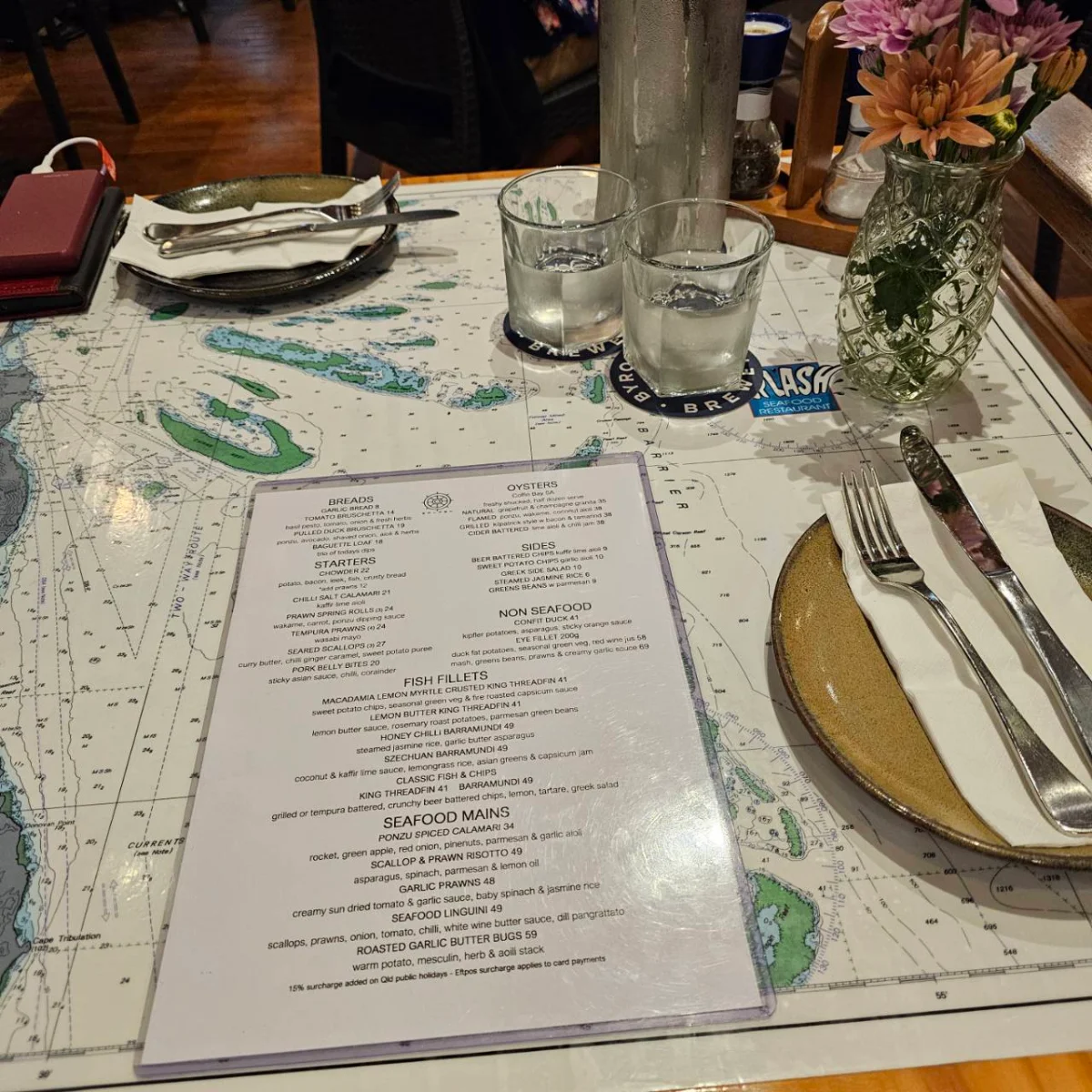 Menu, Splash Seafood Restaurant