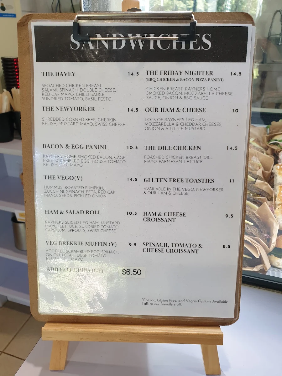 Menu, The Bakeologists