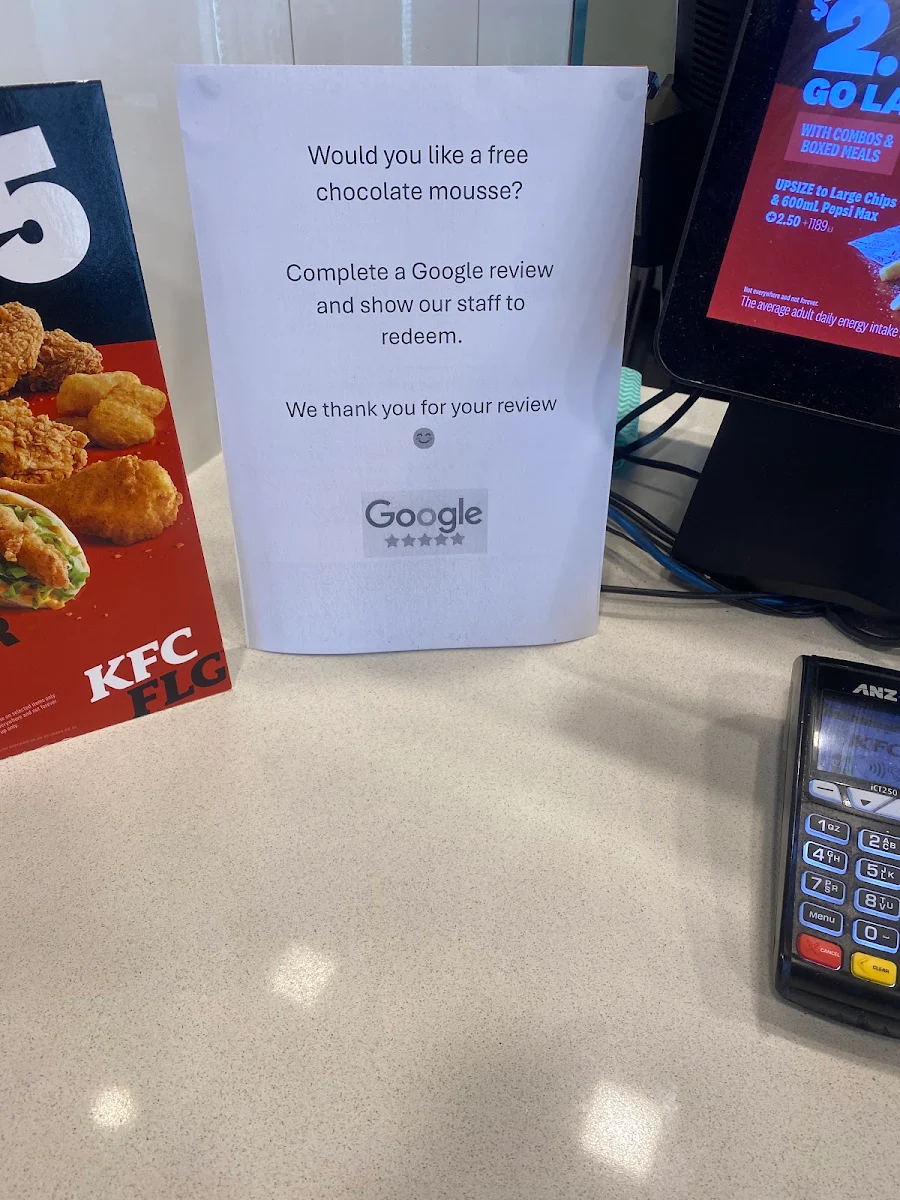 Menu, KFC Kings Meadow