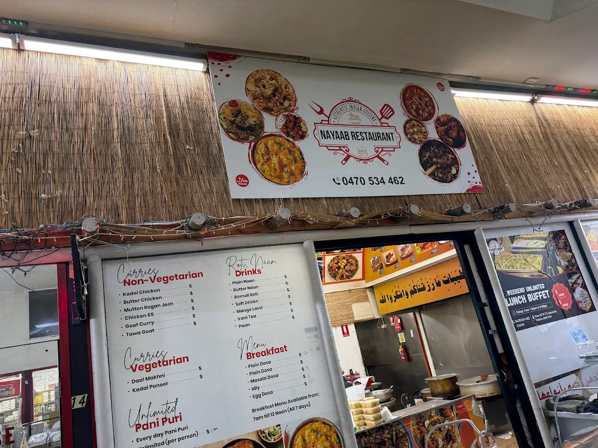 Menu, Nayaab Restaurant