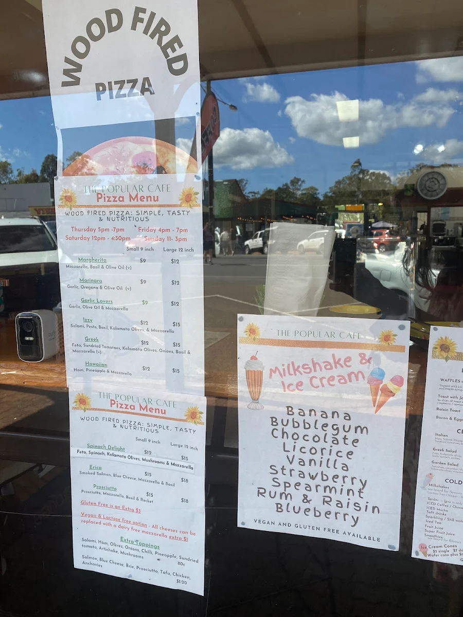 Menu, Popular Cafe OPEN