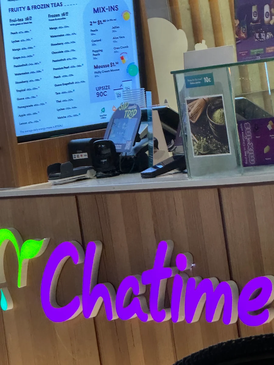 Menu, Chatime Westpoint Blacktown