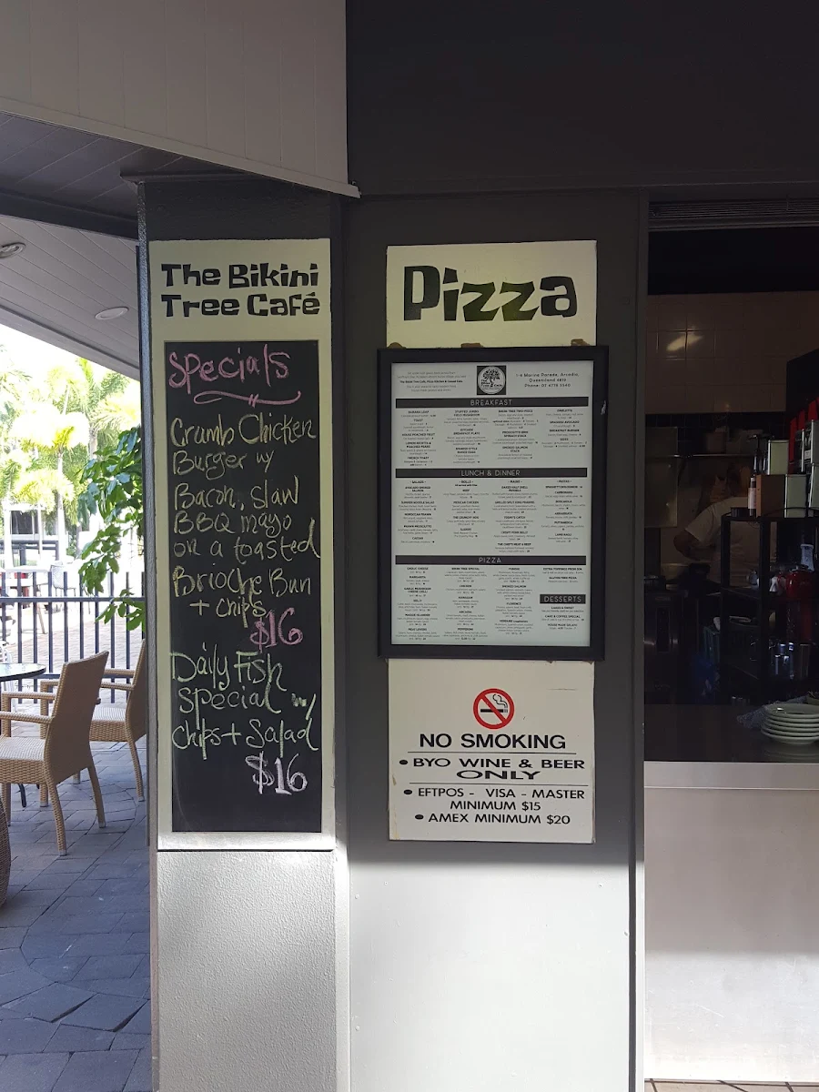 Menu, The Bikini Tree Cafe & Restaurant