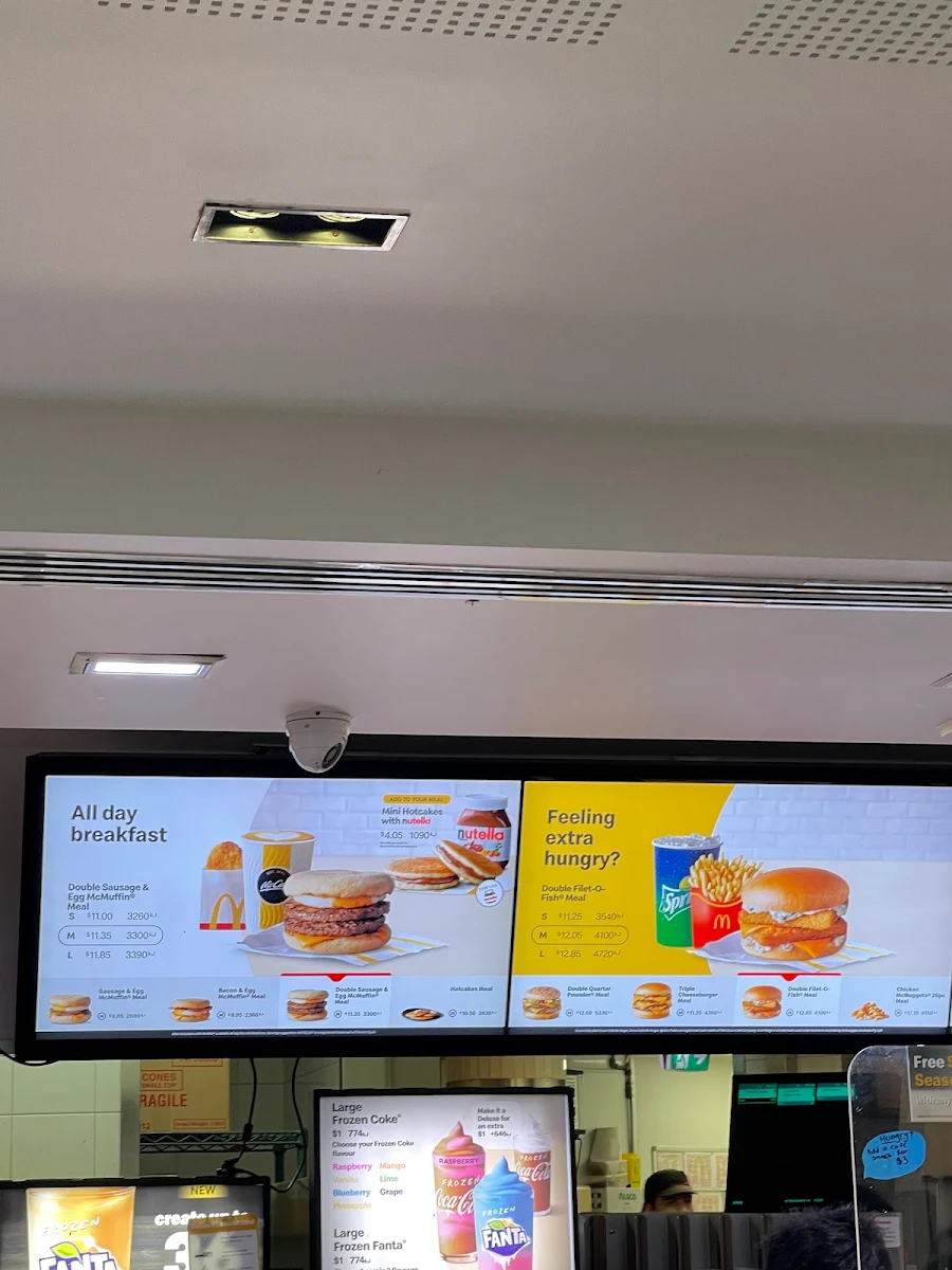 Menu, McDonald's Cavill III
