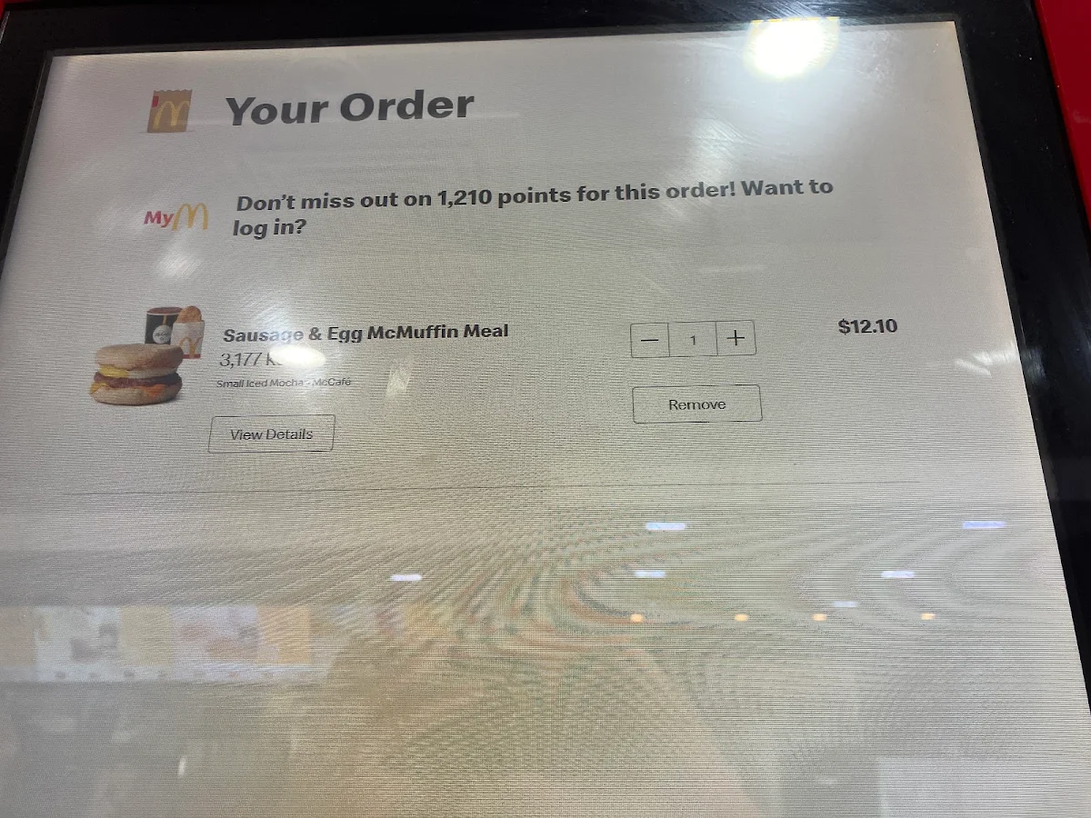 Menu, McDonald's Cavill III