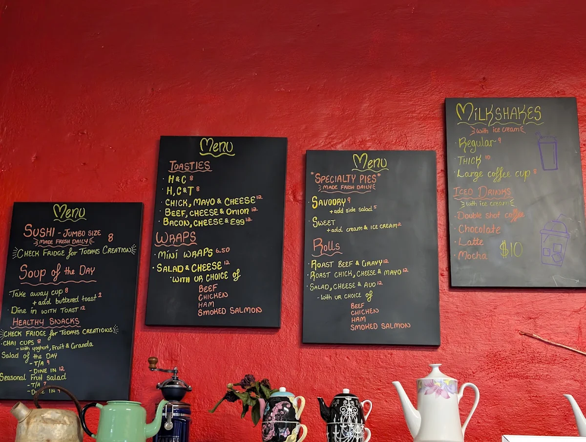 Menu, Wyalkatchem Garden Cafe