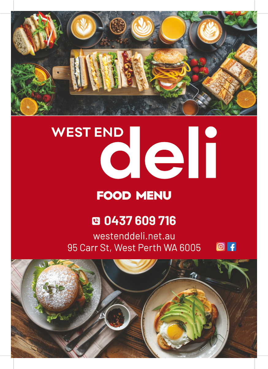 Menu, West End Deli