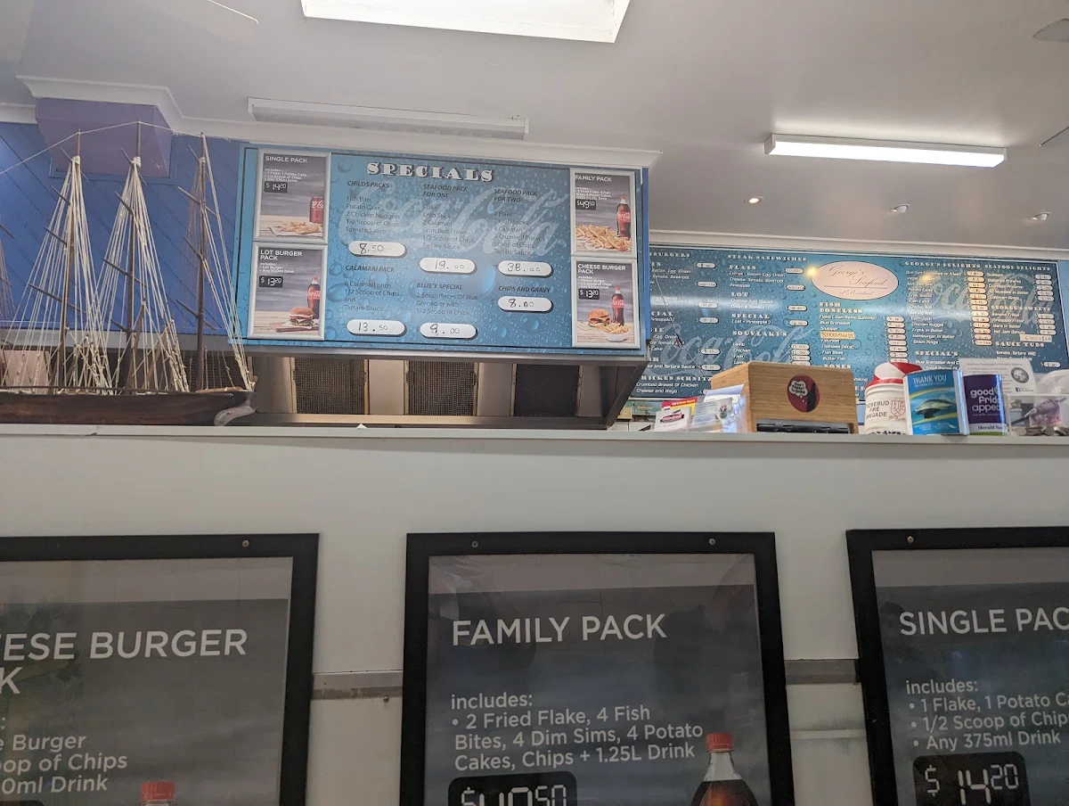 Menu, George's Seafood Of Rosebud