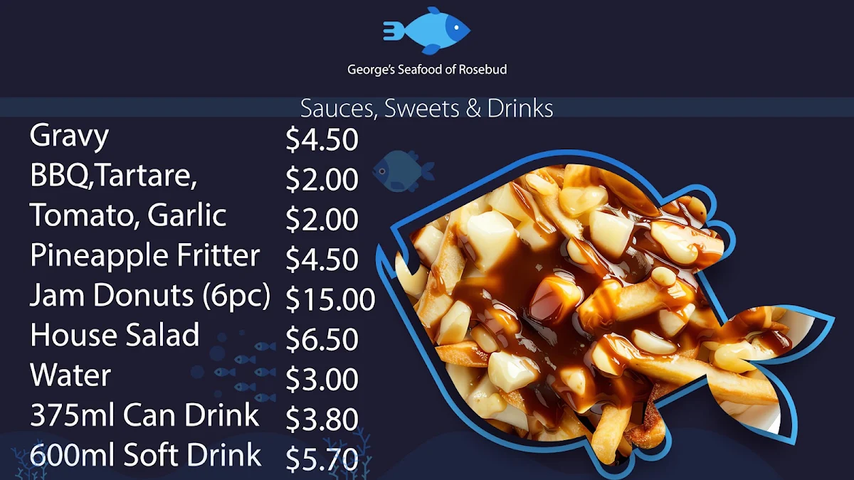 Menu, George's Seafood Of Rosebud