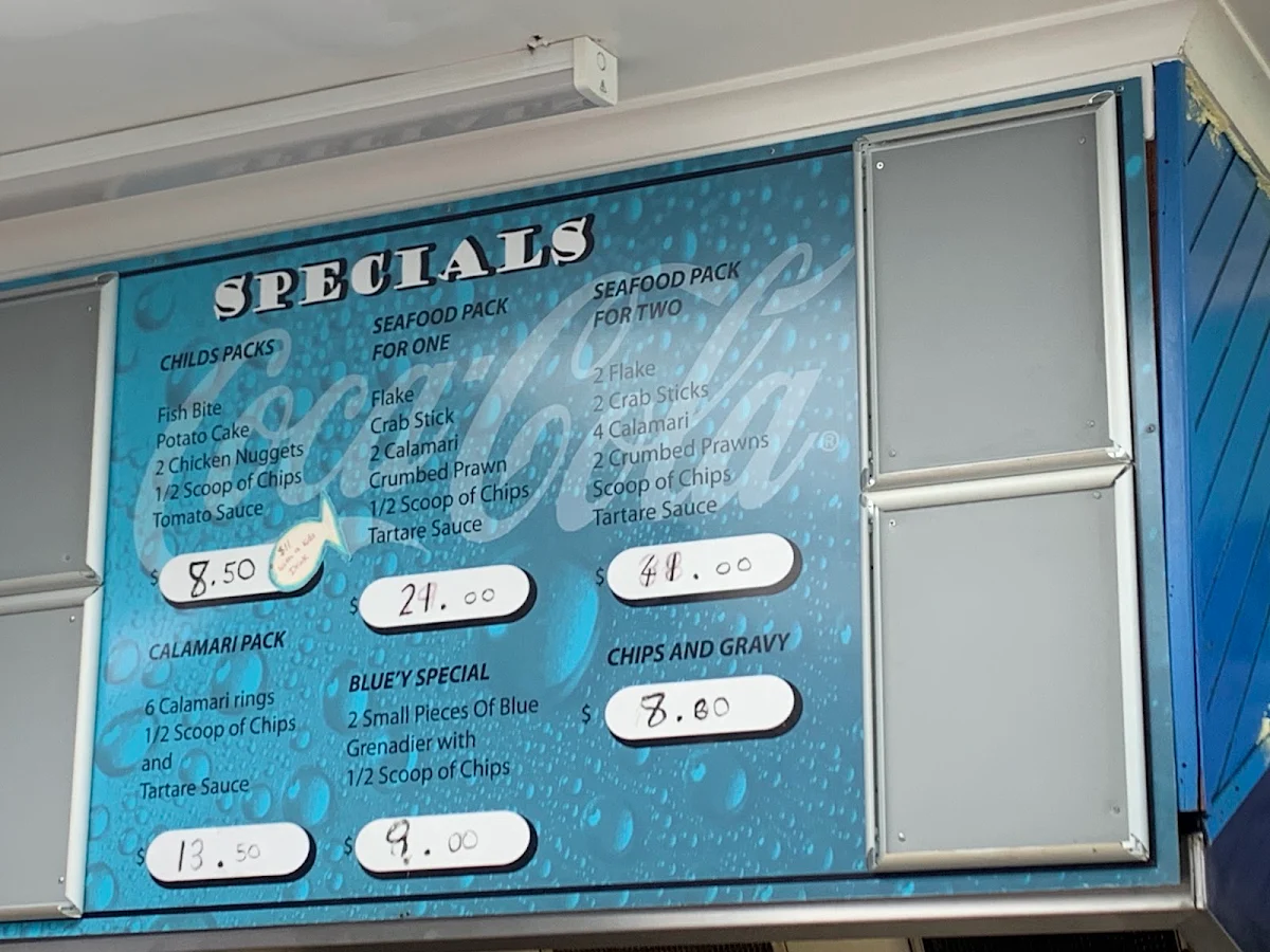 Menu, George's Seafood Of Rosebud