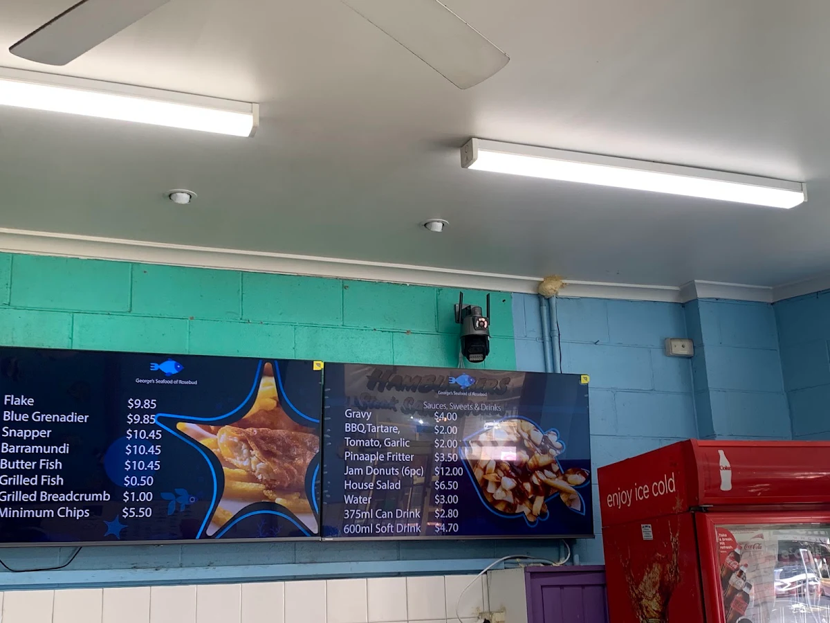 Menu, George's Seafood Of Rosebud