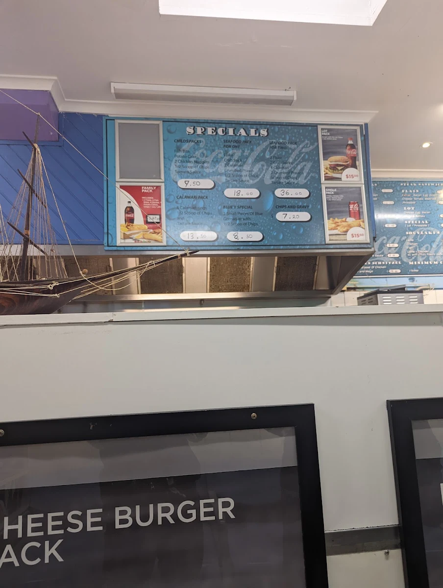 Menu, George's Seafood Of Rosebud