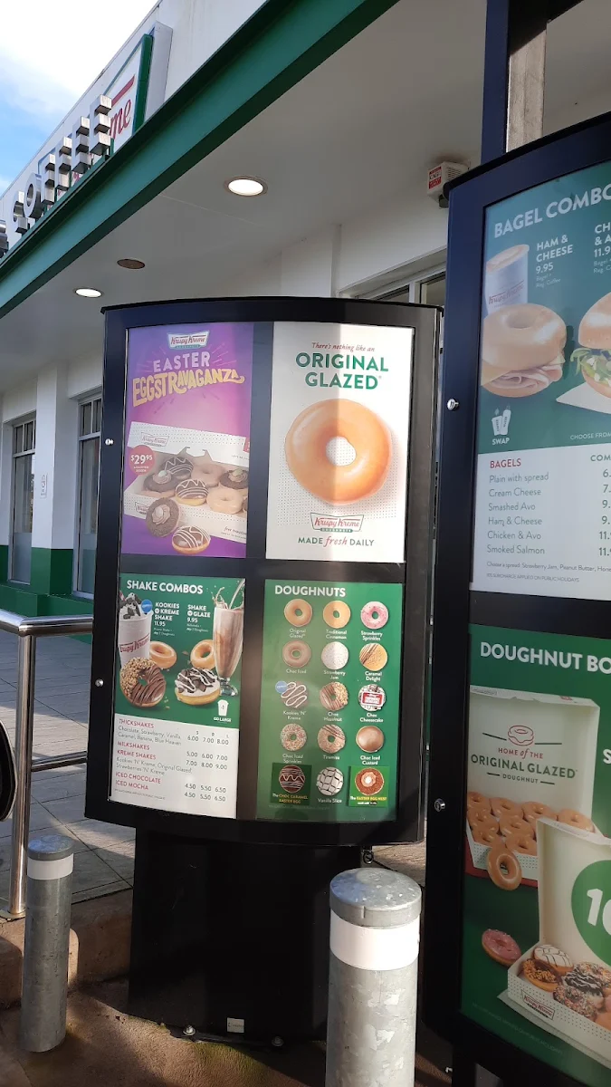 Menu, Krispy Kreme Liverpool