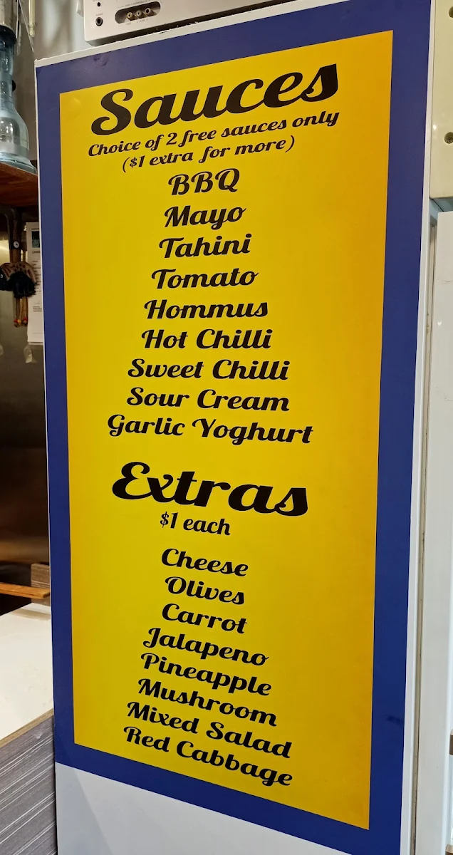 Menu, Naz Grill