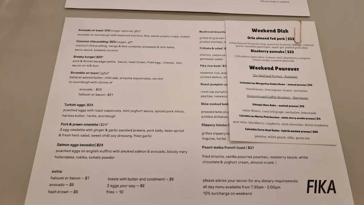 Menu, The Whisk Fine Patisserie