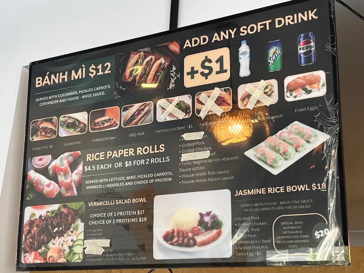 Menu, Viet Iconic