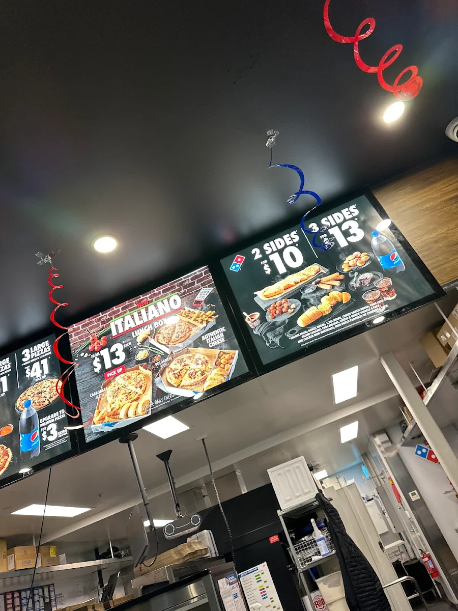 Menu, Domino's Pizza Marayong