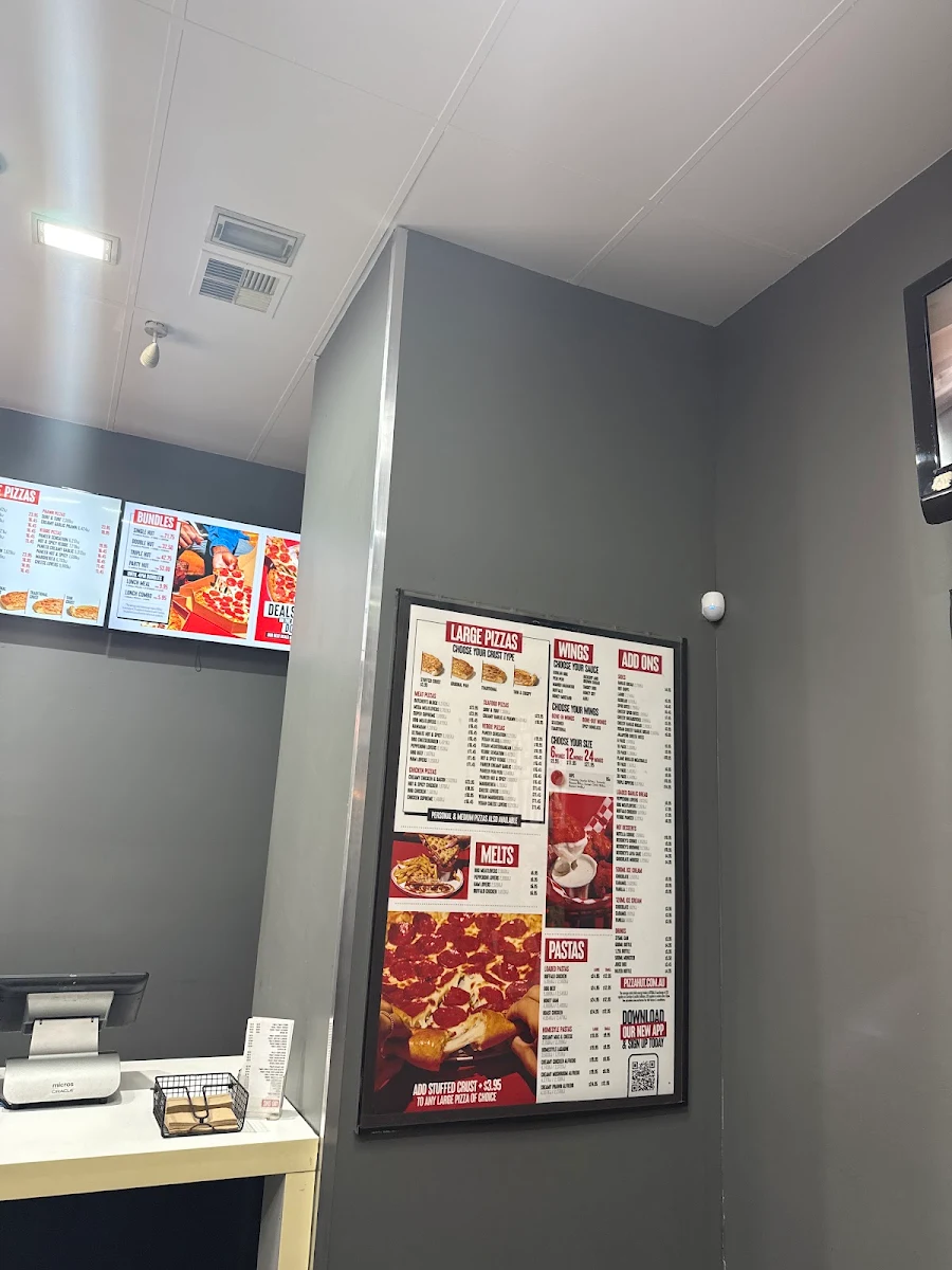 Menu, Domino's Pizza Footscray