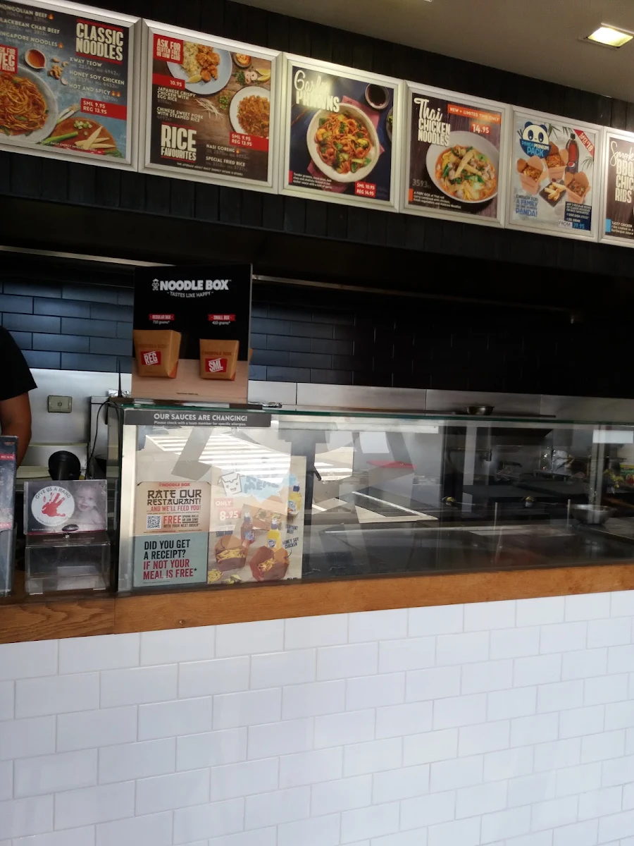 Menu, Noodle Box Oxenford