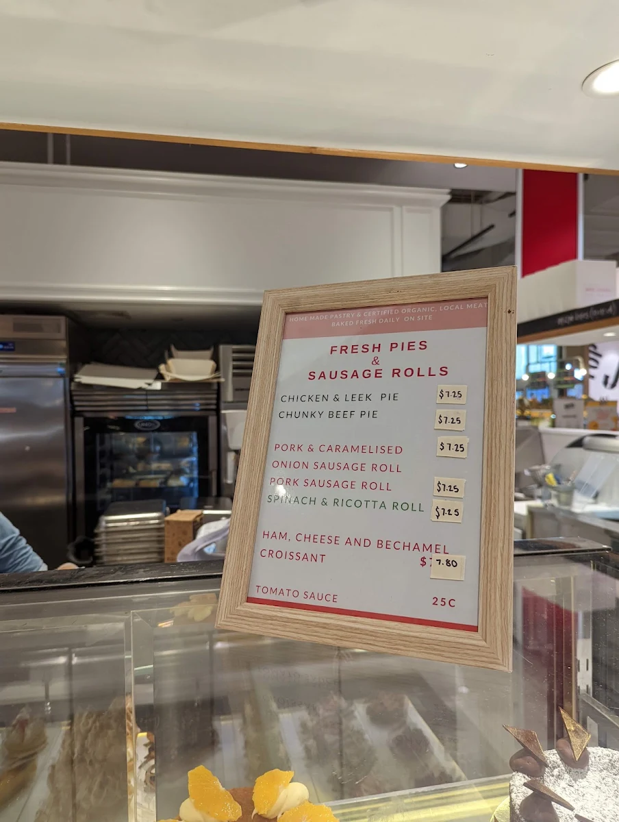 Menu, Mrs Jones the Baker
