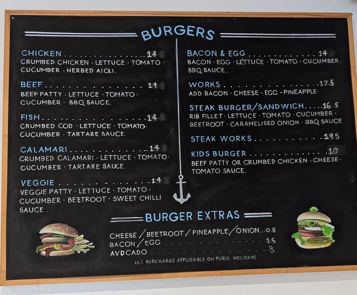 Menu, Fish Lips (Samford)