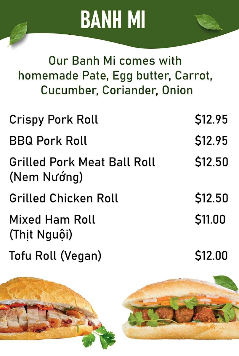 Menu, Cafe Fresh