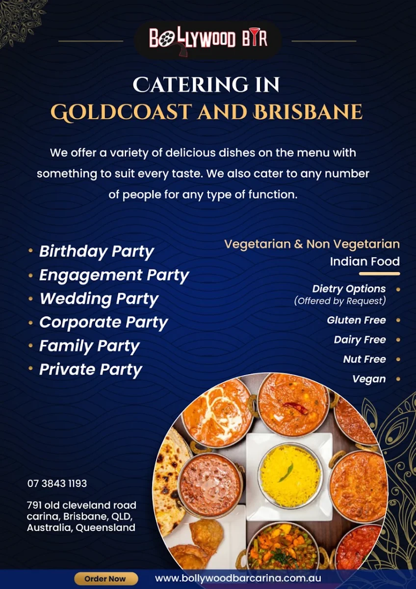 Menu, Bollywood Bar - Indian Restaurant