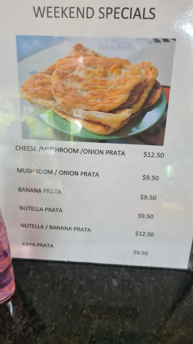 Menu, Cafe Rasa Sayang