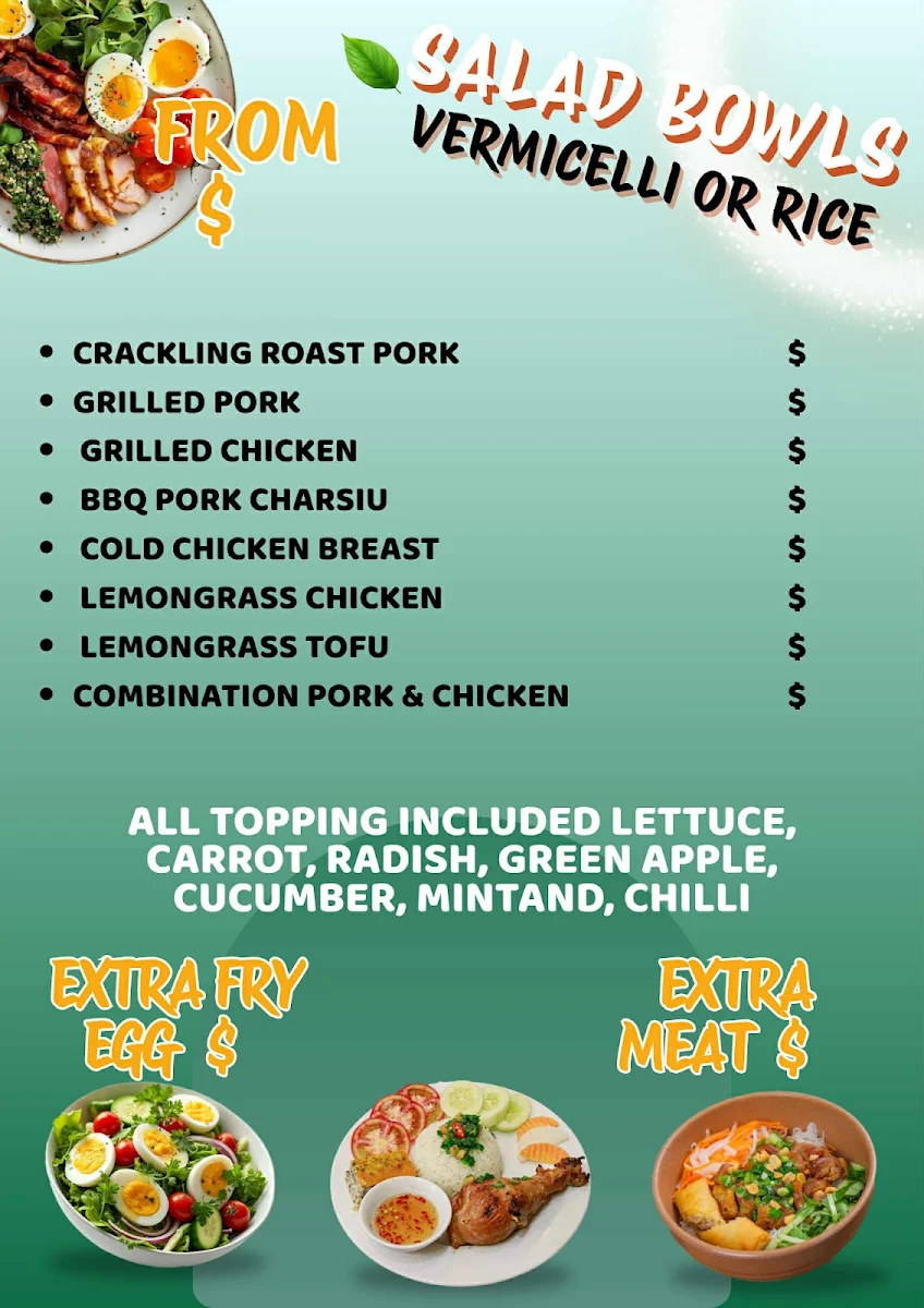Menu, TD Seafood & Takeaway