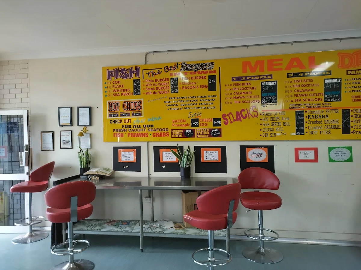Menu, TD Seafood & Takeaway