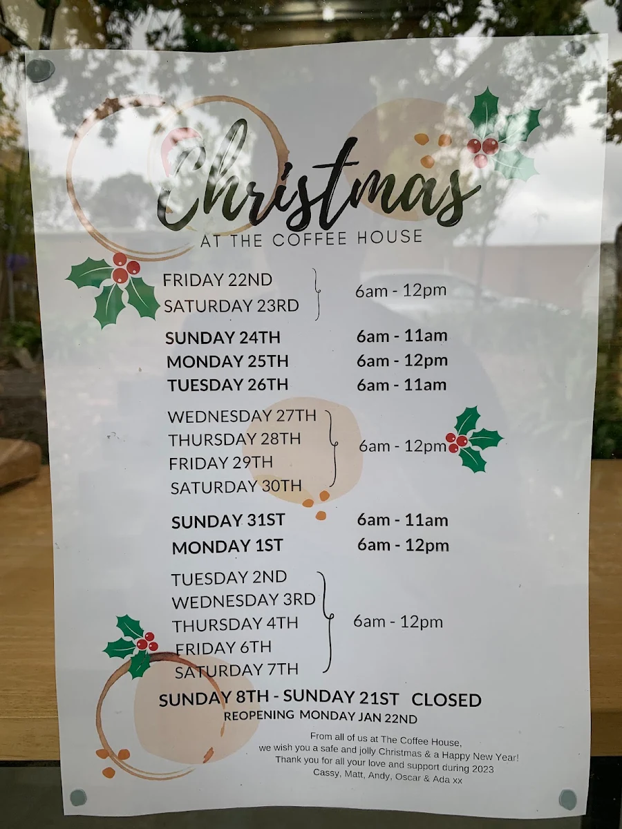 Menu, The Coffee House by Cashew's Artisans