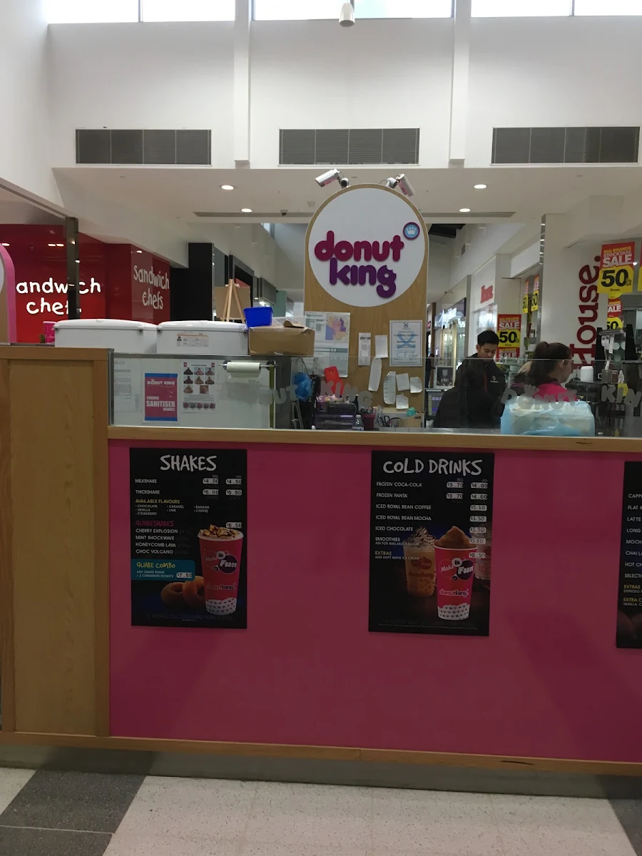 Menu, Donut King Parkmore