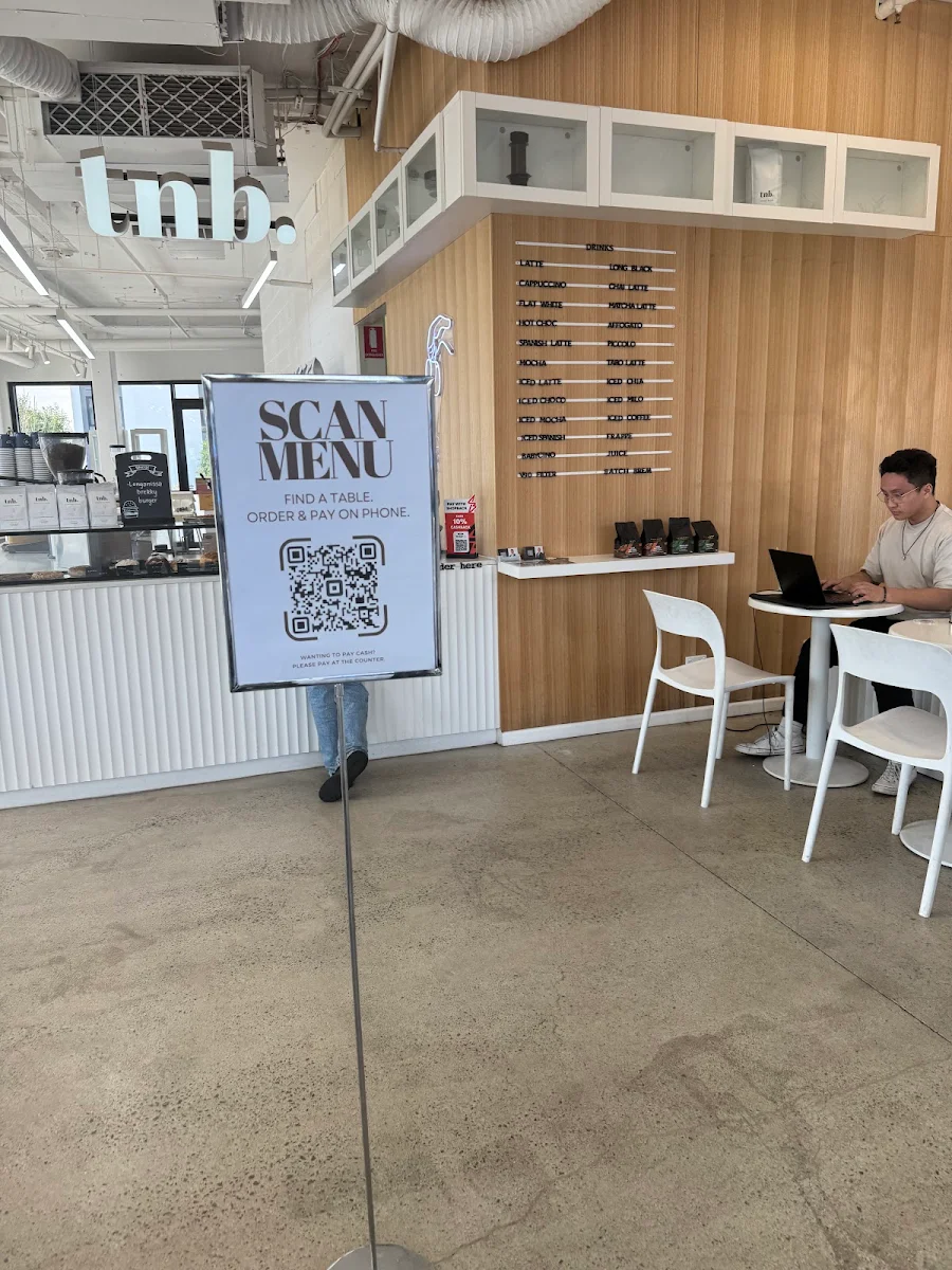 Menu, TNB Cafe