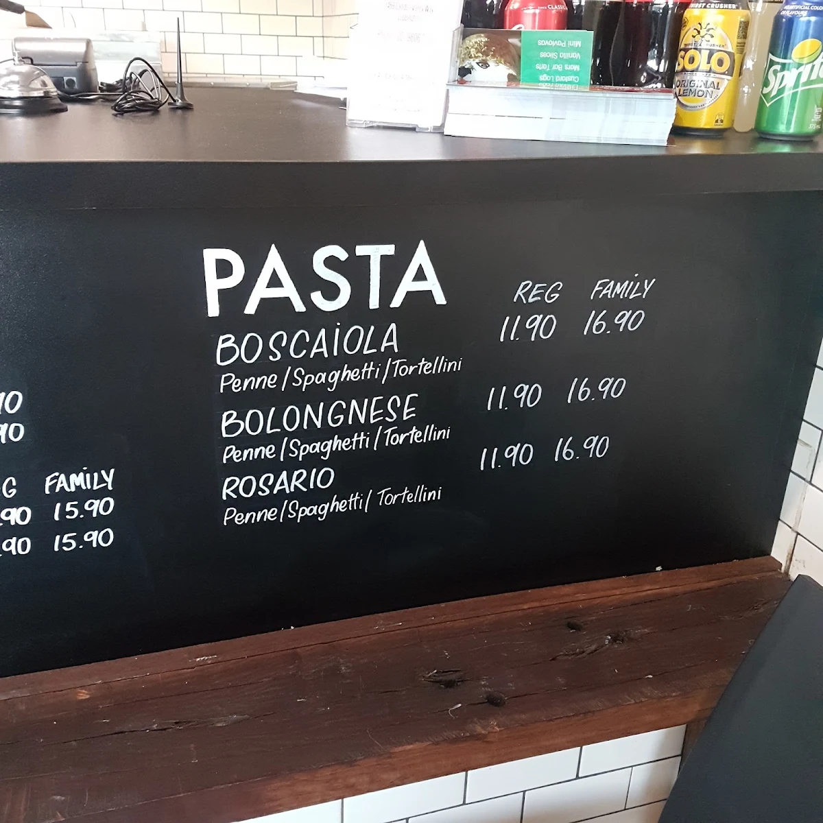 Menu, Leppington Pizza Bar