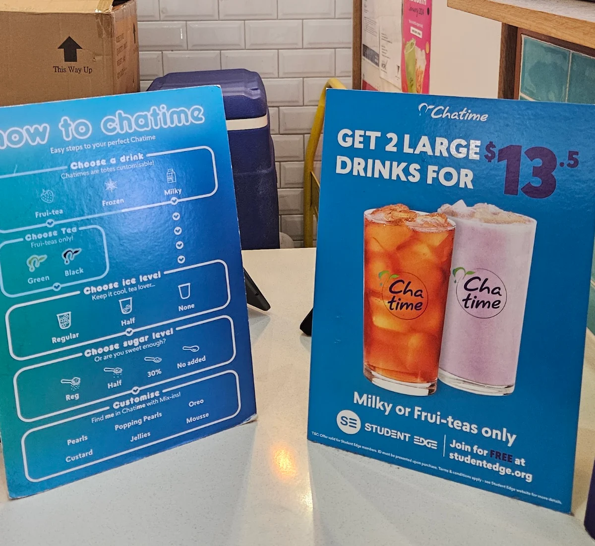 Menu, Chatime Carousel Westfield