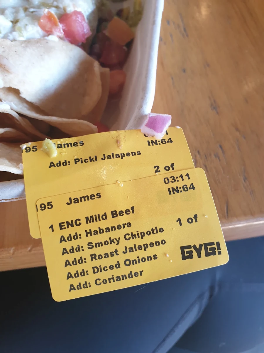 Menu, Guzman y Gomez - Toowoomba South