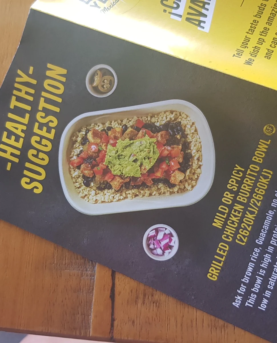 Menu, Guzman y Gomez - Toowoomba South