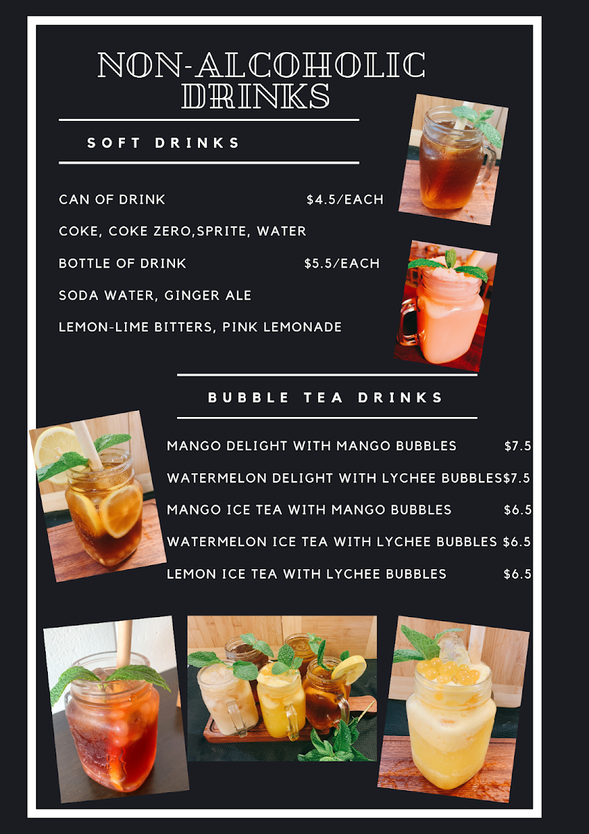 Menu, Moon Bear Sushi & Charcoal Grill