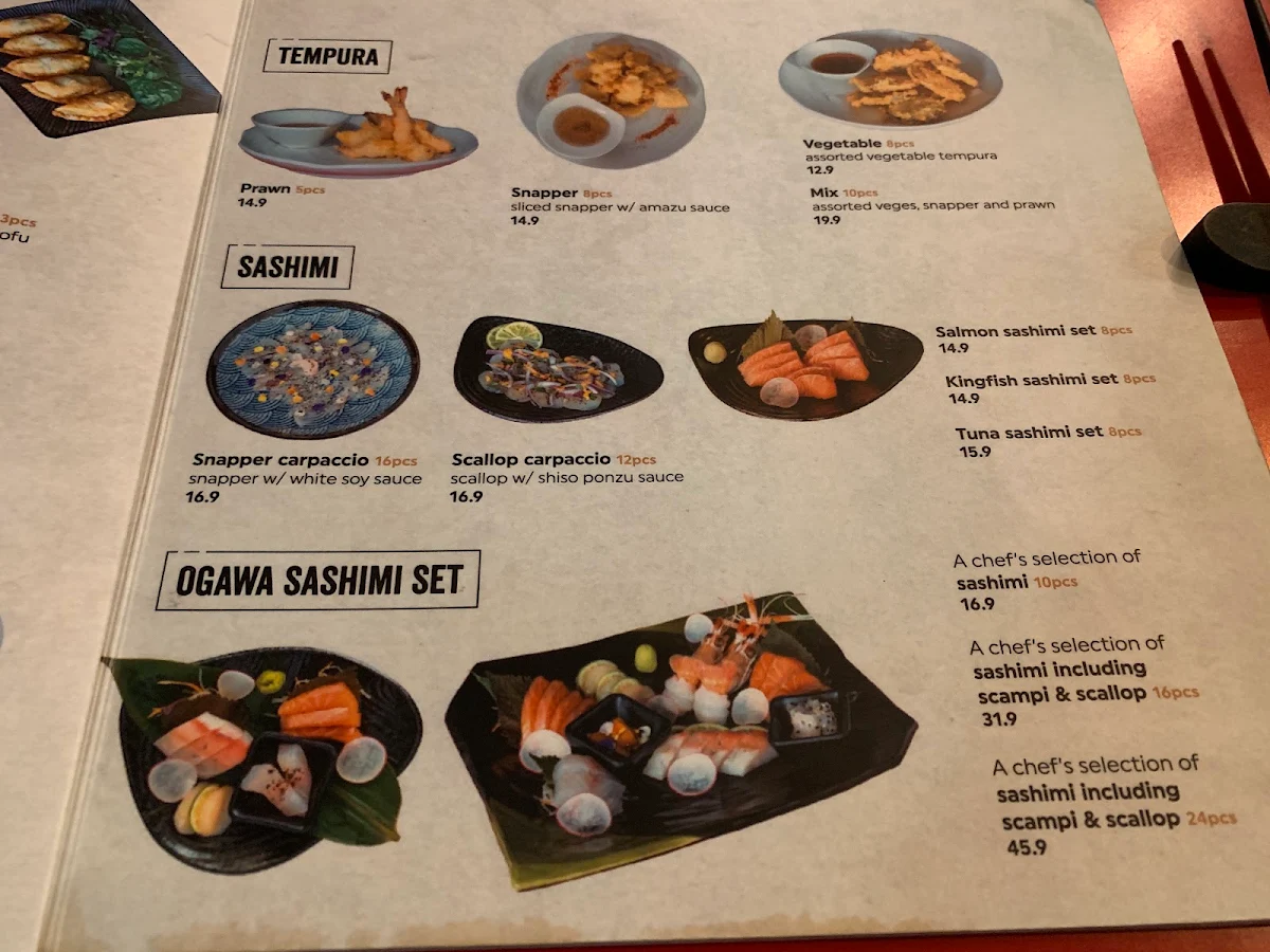 Menu, Ogawa