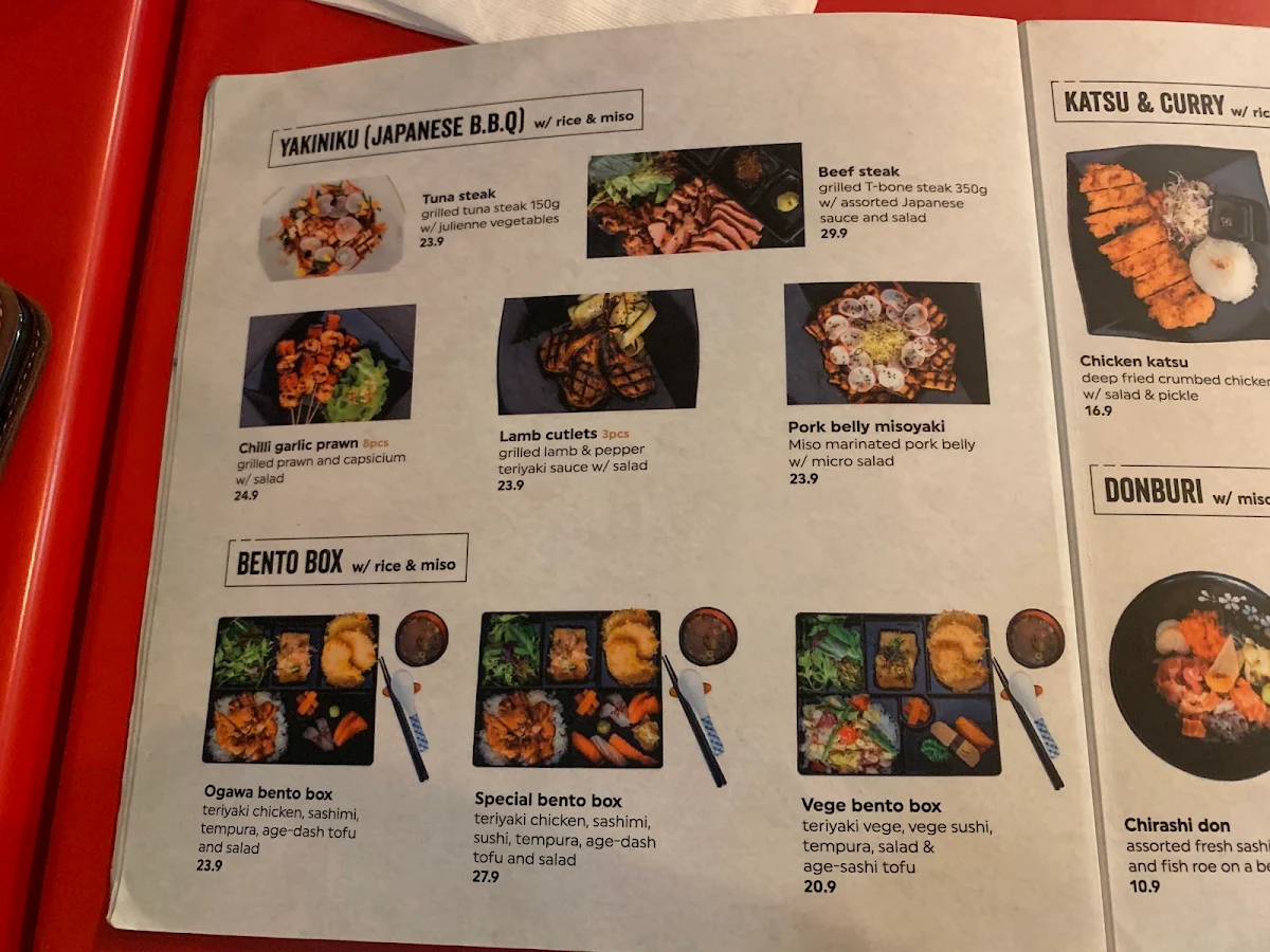 Menu, Ogawa