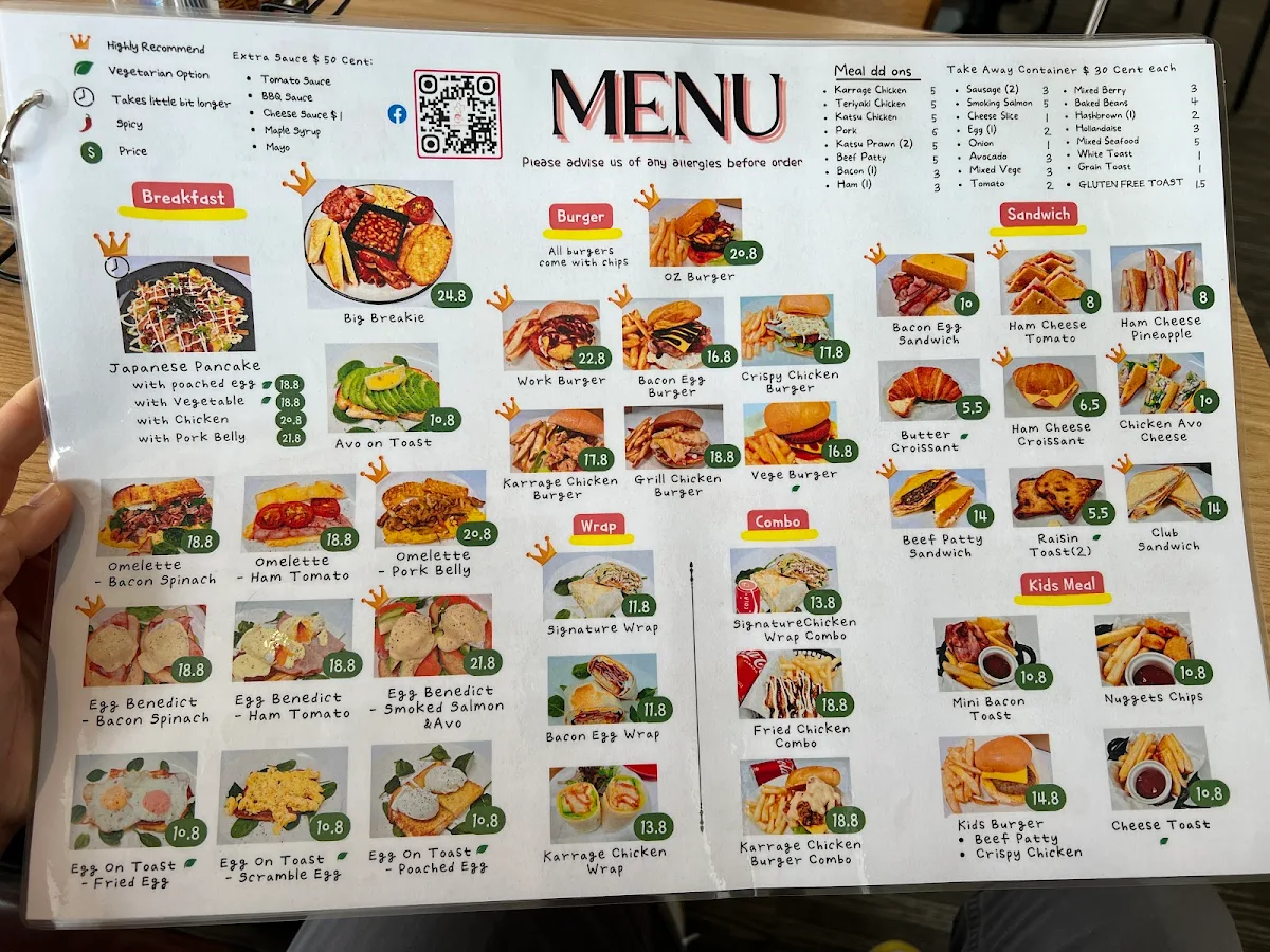 Menu, Sugar Maple Japanese Restaurant & Cafe