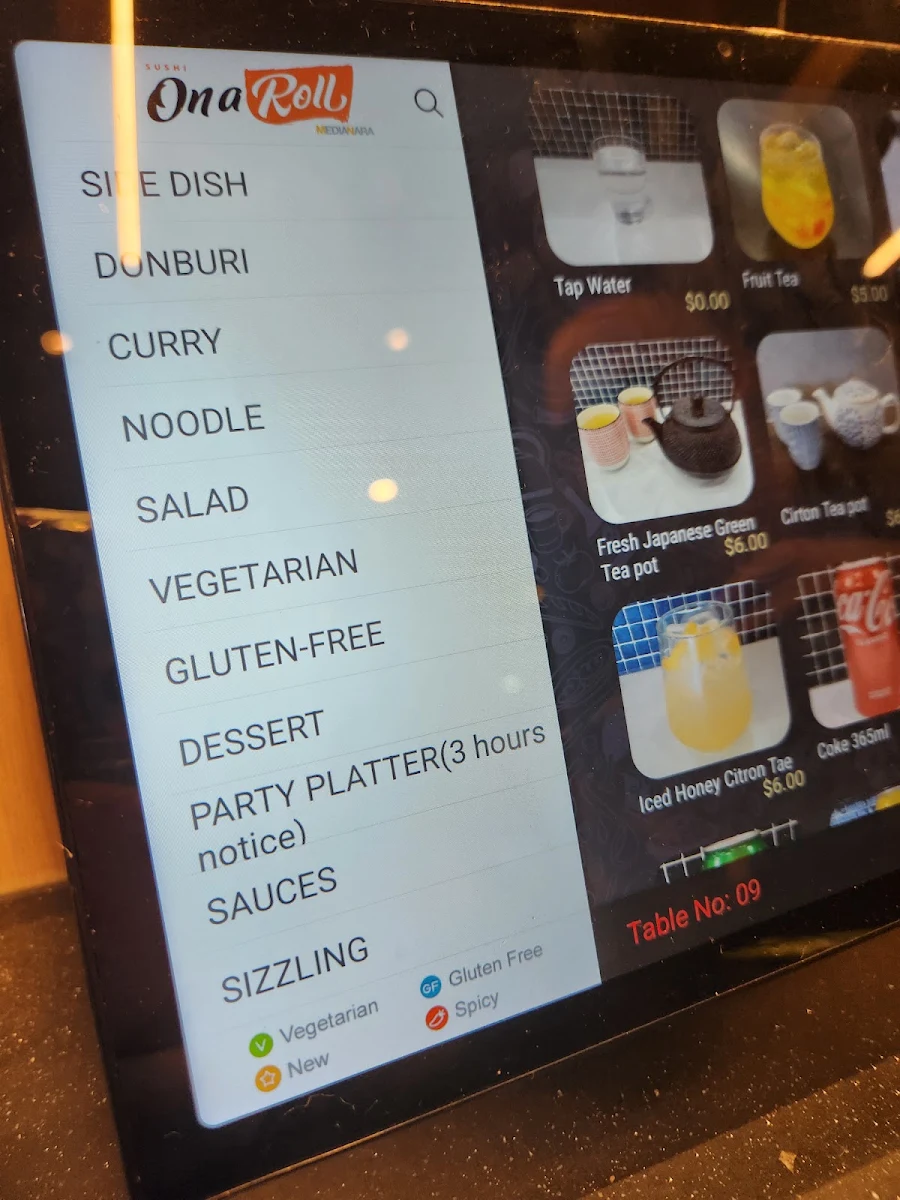 Menu, On a Roll Sushi North Lakes