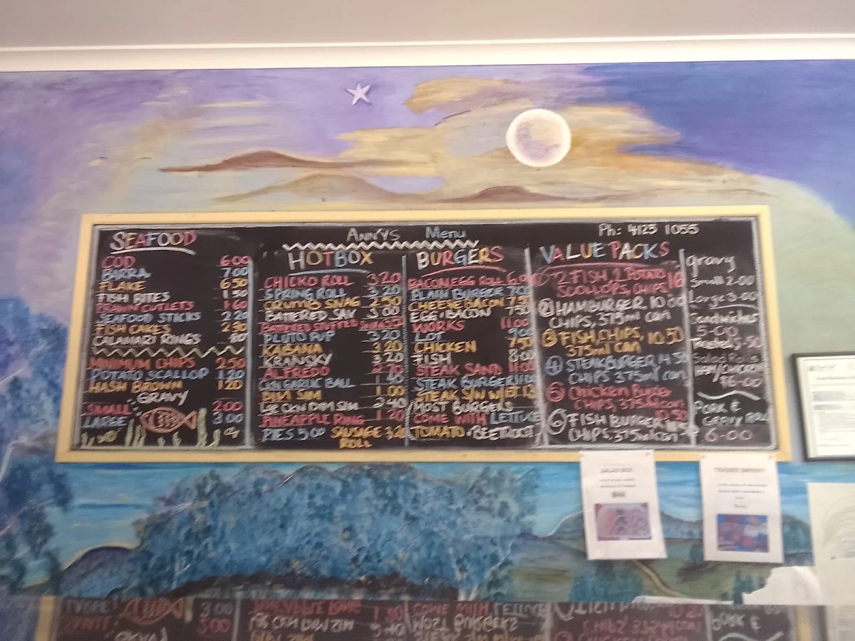 Menu, Anny's Takeaway & Convenient Store