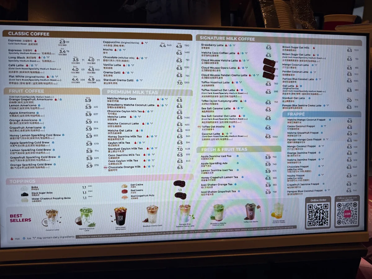 Menu, Cotti Coffee(Pinelands plaza)