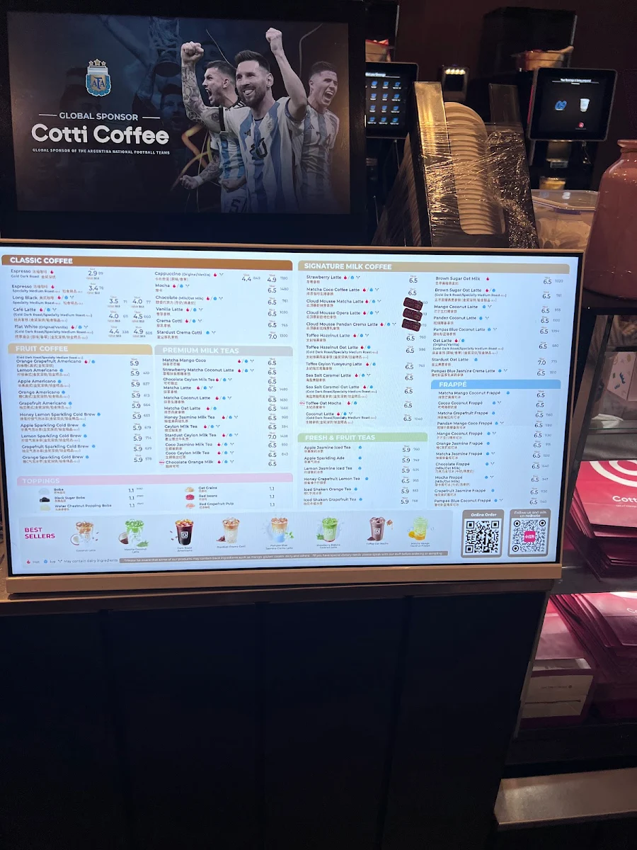 Menu, Cotti Coffee(Pinelands plaza)
