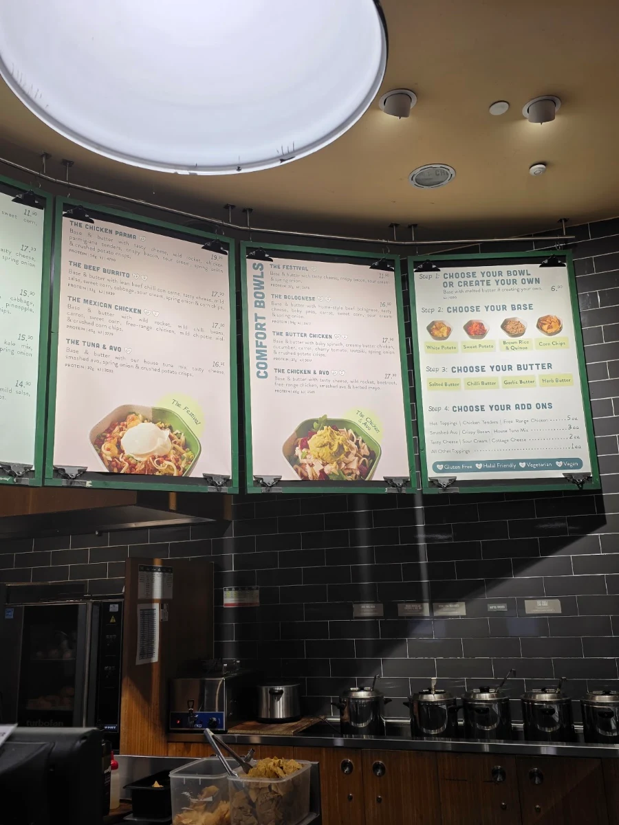 Menu, SpudBAR Emporium